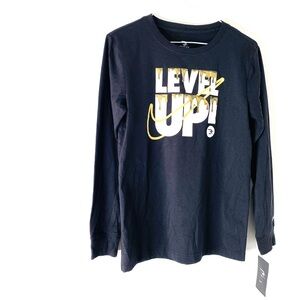 Nike Black Level Up Long Sleeve Top NWT